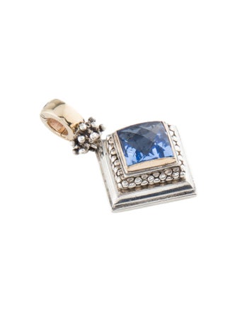 Michael Dawkins Two-Tone Synthetic Quartz Pendant