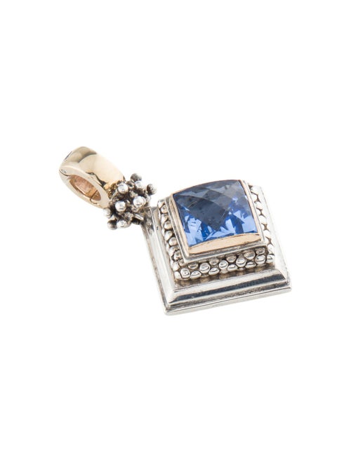 Michael Dawkins Two-Tone Synthetic Quartz Pendant