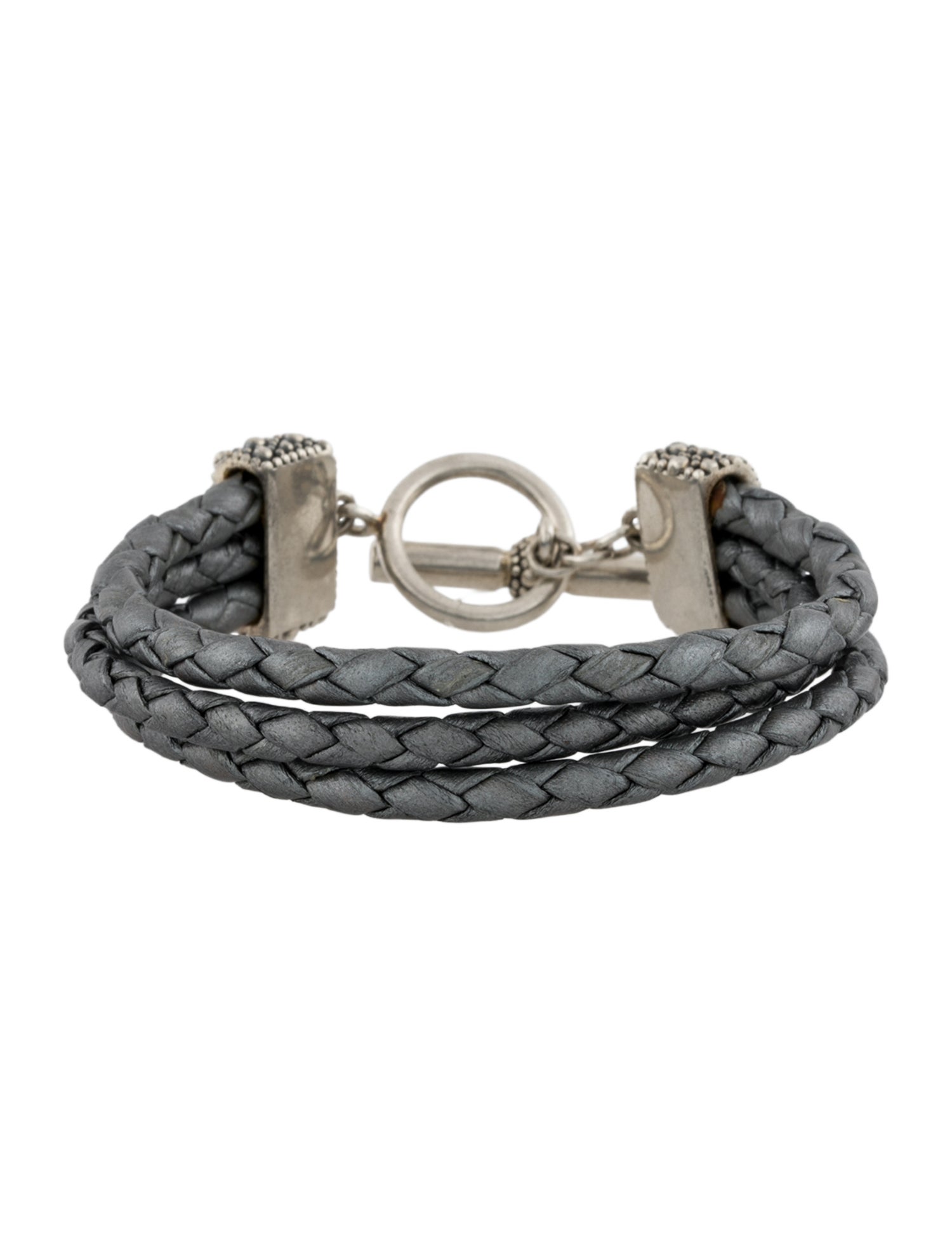 Michael Dawkins Leather Toggle Wrap Bracelet