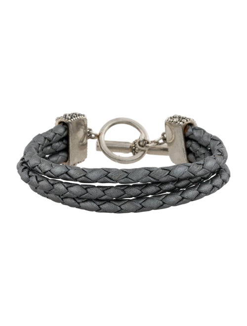 Michael Dawkins Leather Toggle Wrap Bracelet