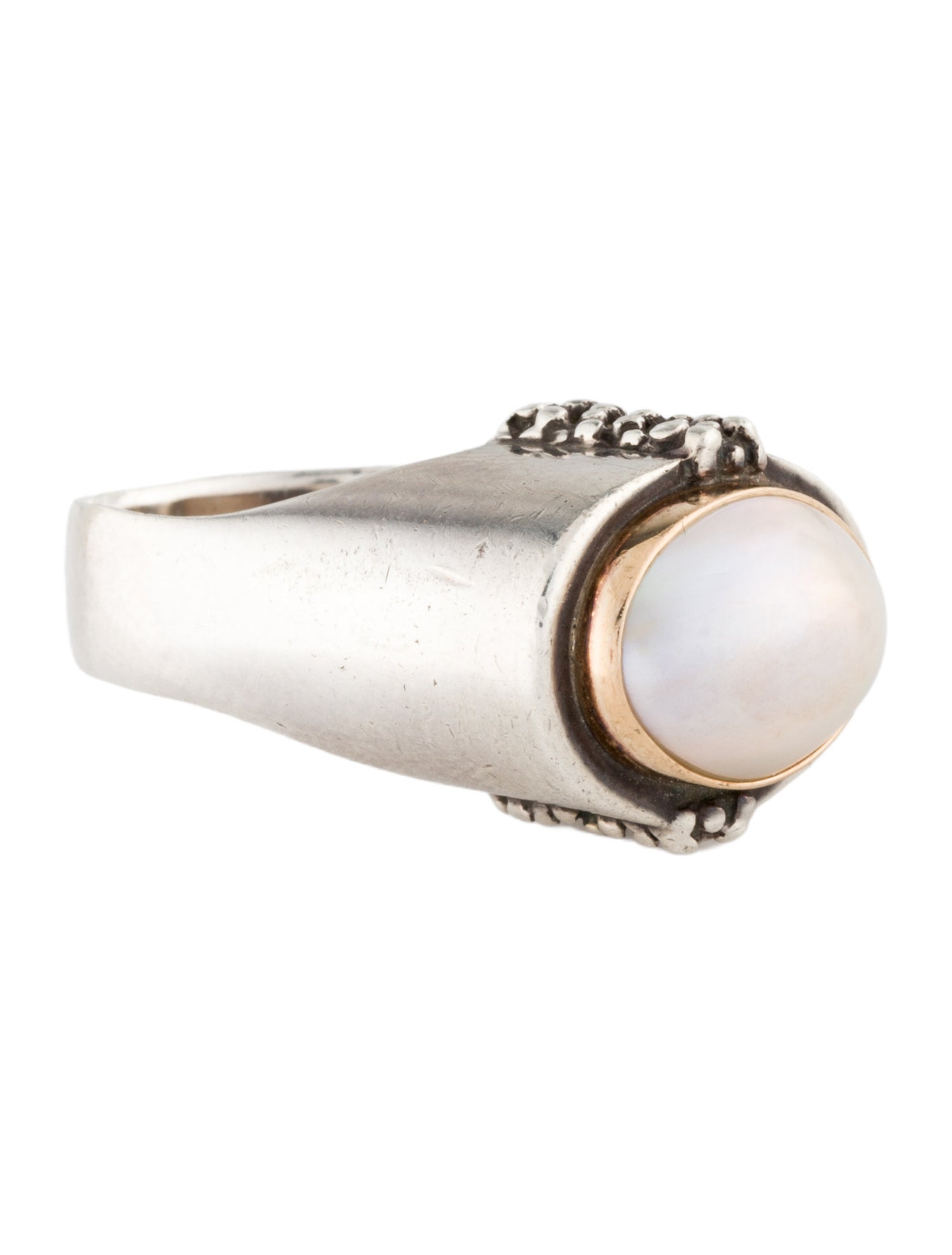 Michael Dawkins Pearl Cocktail Ring