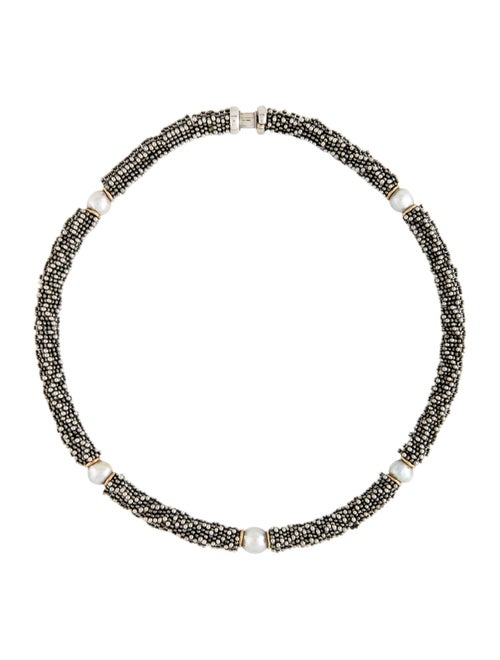 Michael Dawkins Pearl Station Necklace