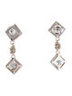 Michael Dawkins Topaz & Chalcedony Drop Earrings