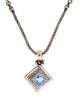 Michael Dawkins Synthetic Quartz Pendant Necklace