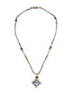 Michael Dawkins Synthetic Quartz Pendant Necklace