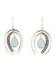 Michael Dawkins Chalcedony Starry Night Drop Earrings