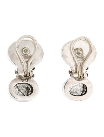 Michael Dawkins Pearl & Quartz Earclips