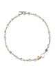 Michael Dawkins Two-Tone Hammered Bead Collar Necklace