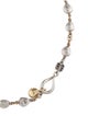 Michael Dawkins Two-Tone Hammered Bead Collar Necklace