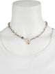 Michael Dawkins Two-Tone Hammered Bead Collar Necklace