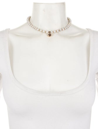 Michael Dawkins Pearl & Smoky Quartz Collar Necklace