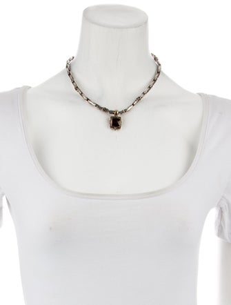 Michael Dawkins Garnet Pendant Necklace