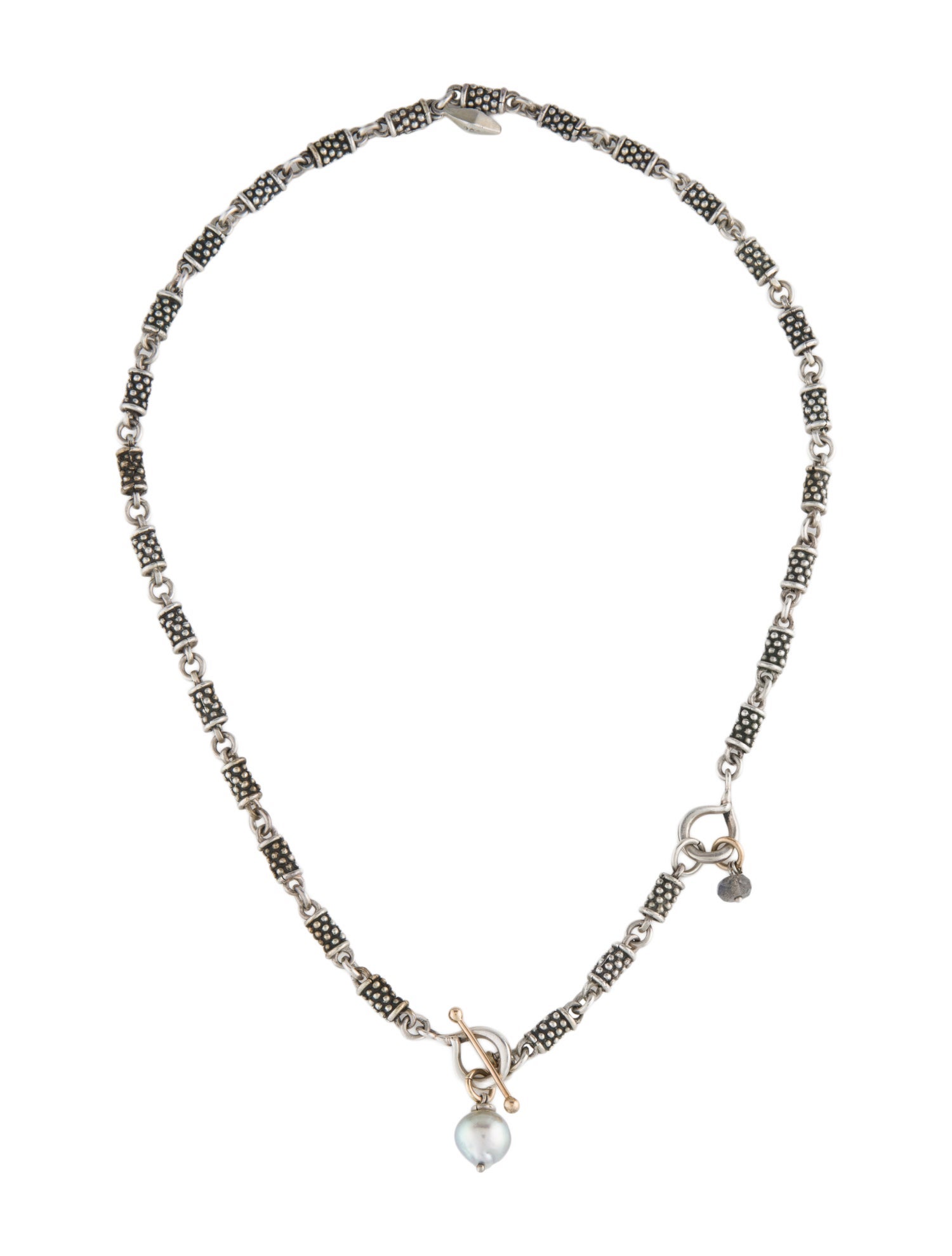 Michael Dawkins Pearl & Labradorite Collar Necklace