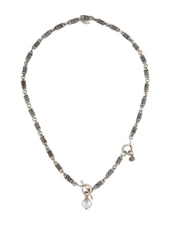 Michael Dawkins Pearl & Labradorite Collar Necklace