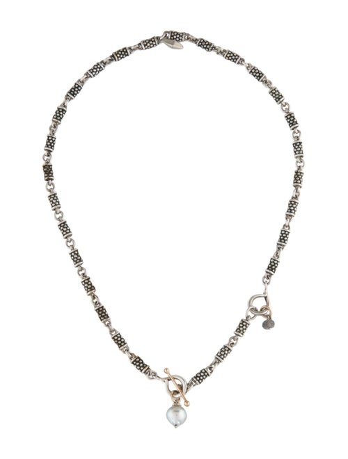 Michael Dawkins Pearl & Labradorite Collar Necklace