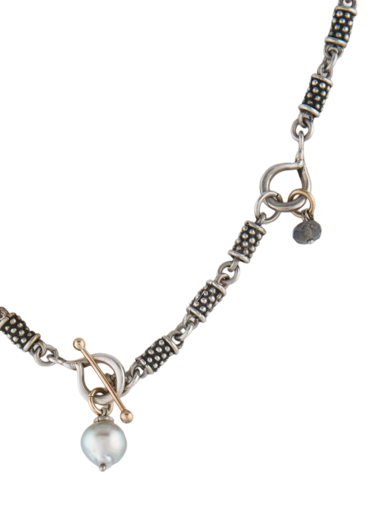 Michael Dawkins Pearl & Labradorite Collar Necklace