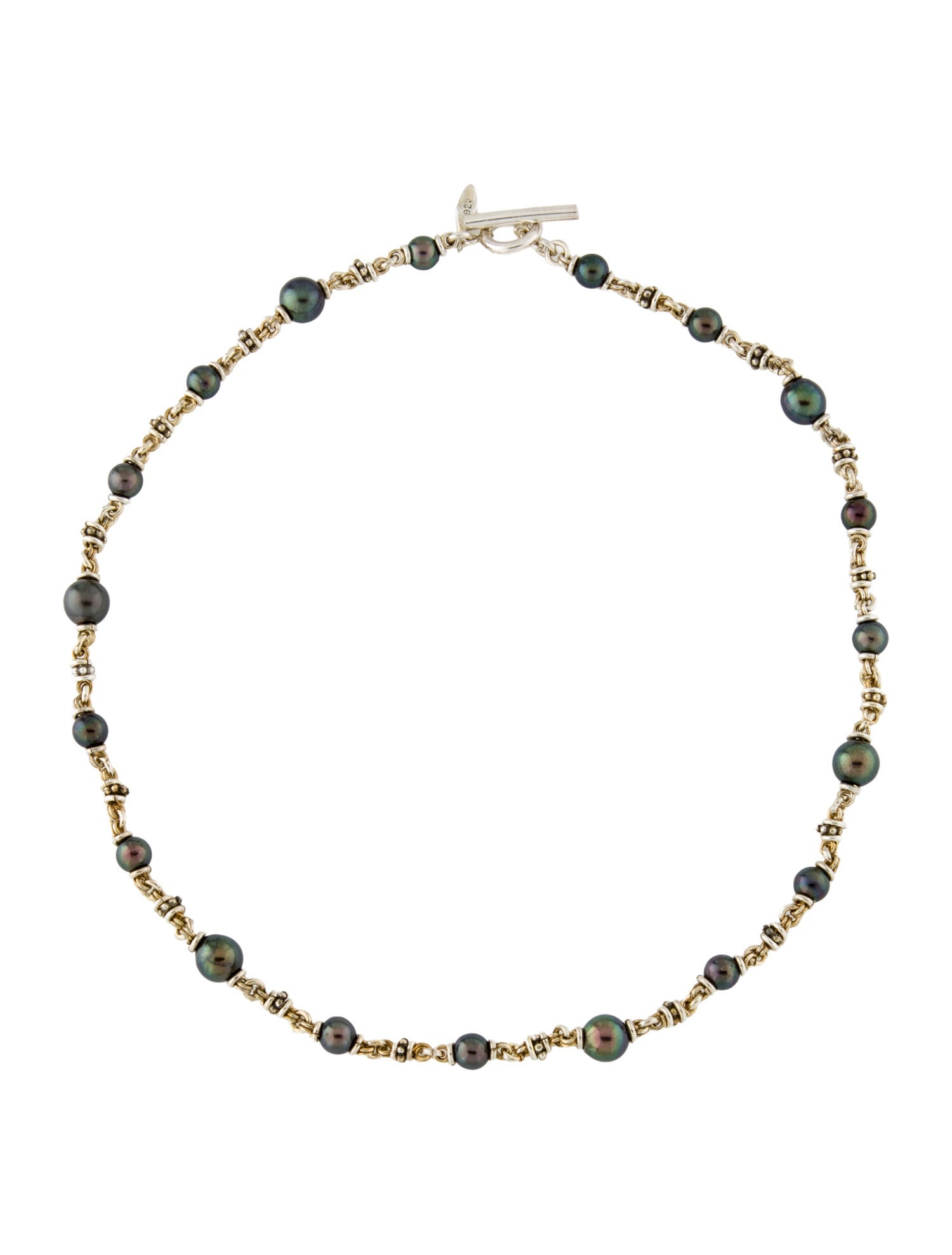 Michael Dawkins Dyed Pearl Collar Necklace