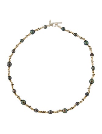 Michael Dawkins Dyed Pearl Collar Necklace