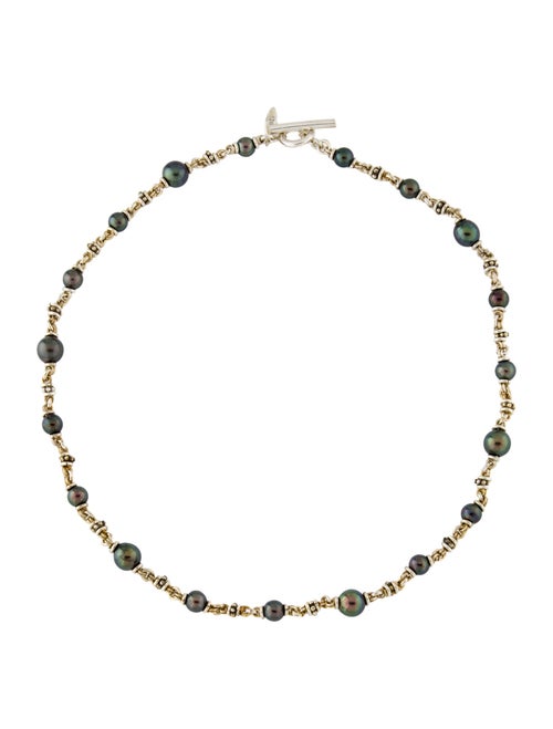 Michael Dawkins Dyed Pearl Collar Necklace
