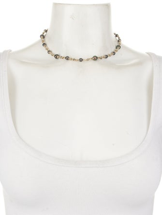 Michael Dawkins Dyed Pearl Collar Necklace