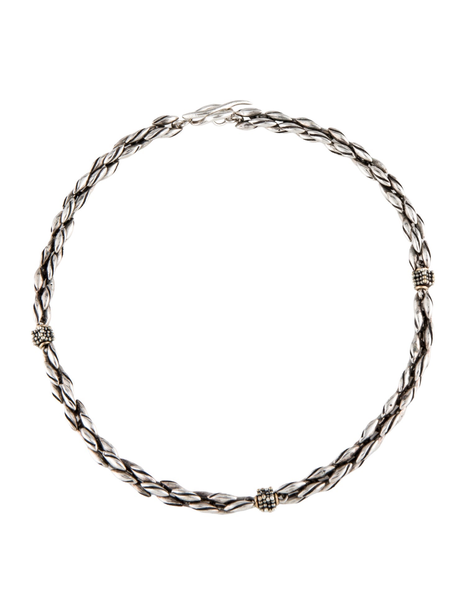 Michael Dawkins Beaded and Toggle Link Chain Necklace