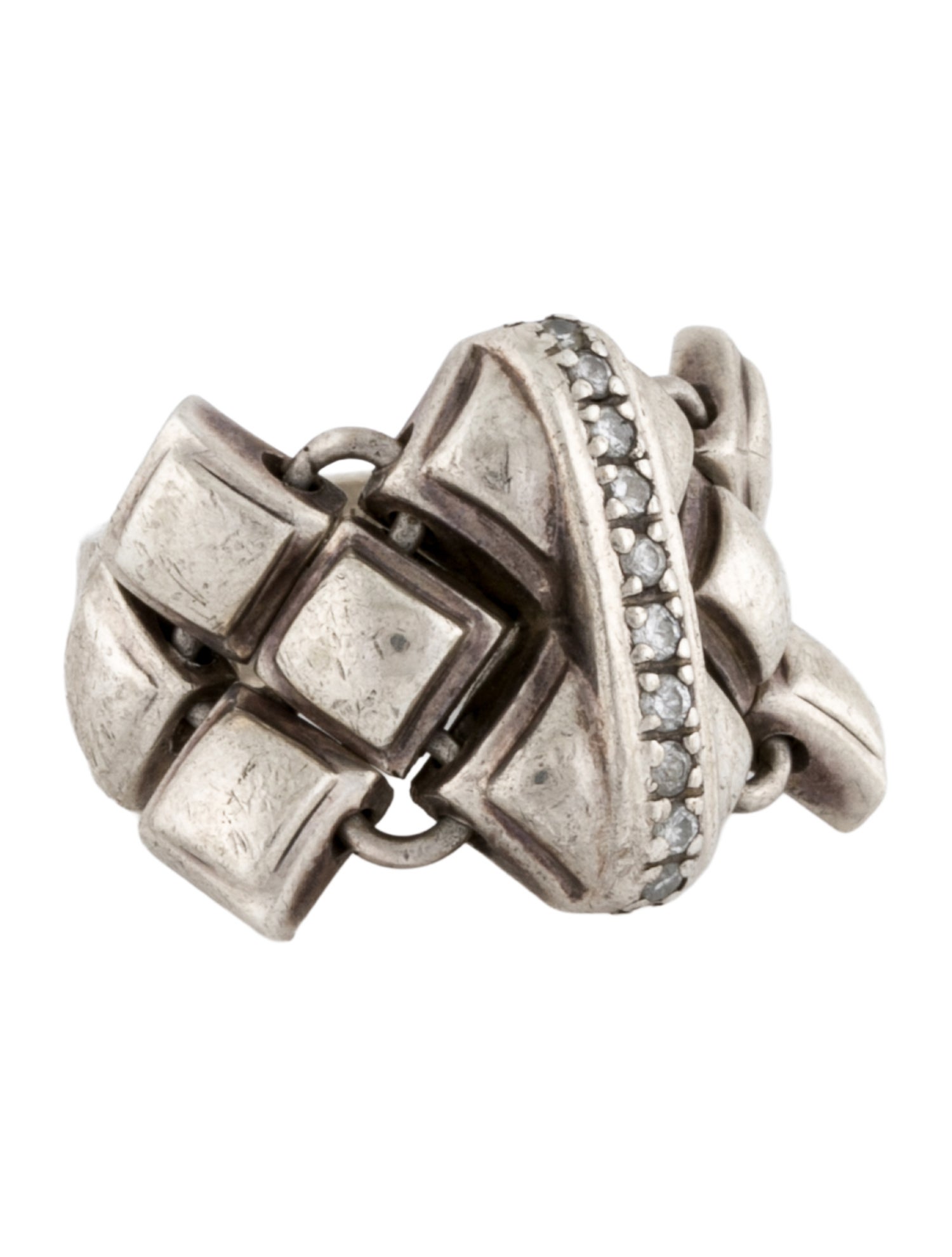 Michael Dawkins Diamond Link Band Ring