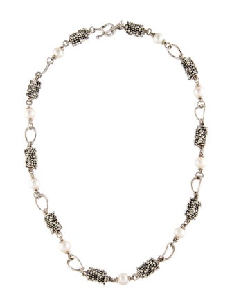 Michael Dawkins Pearl Station Necklace