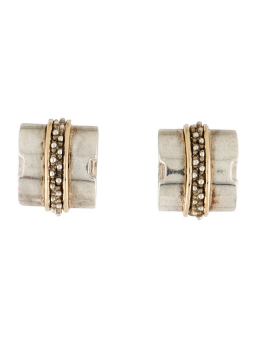 Michael Dawkins Two-Tone Textured Earclips