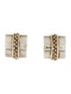Michael Dawkins Two-Tone Textured Earclips