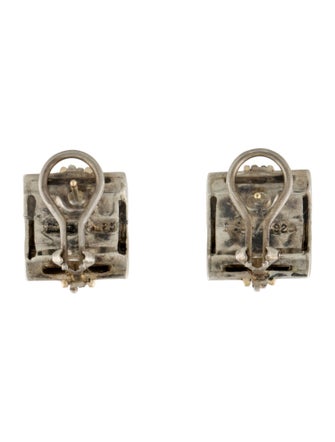 Michael Dawkins Two-Tone Textured Earclips