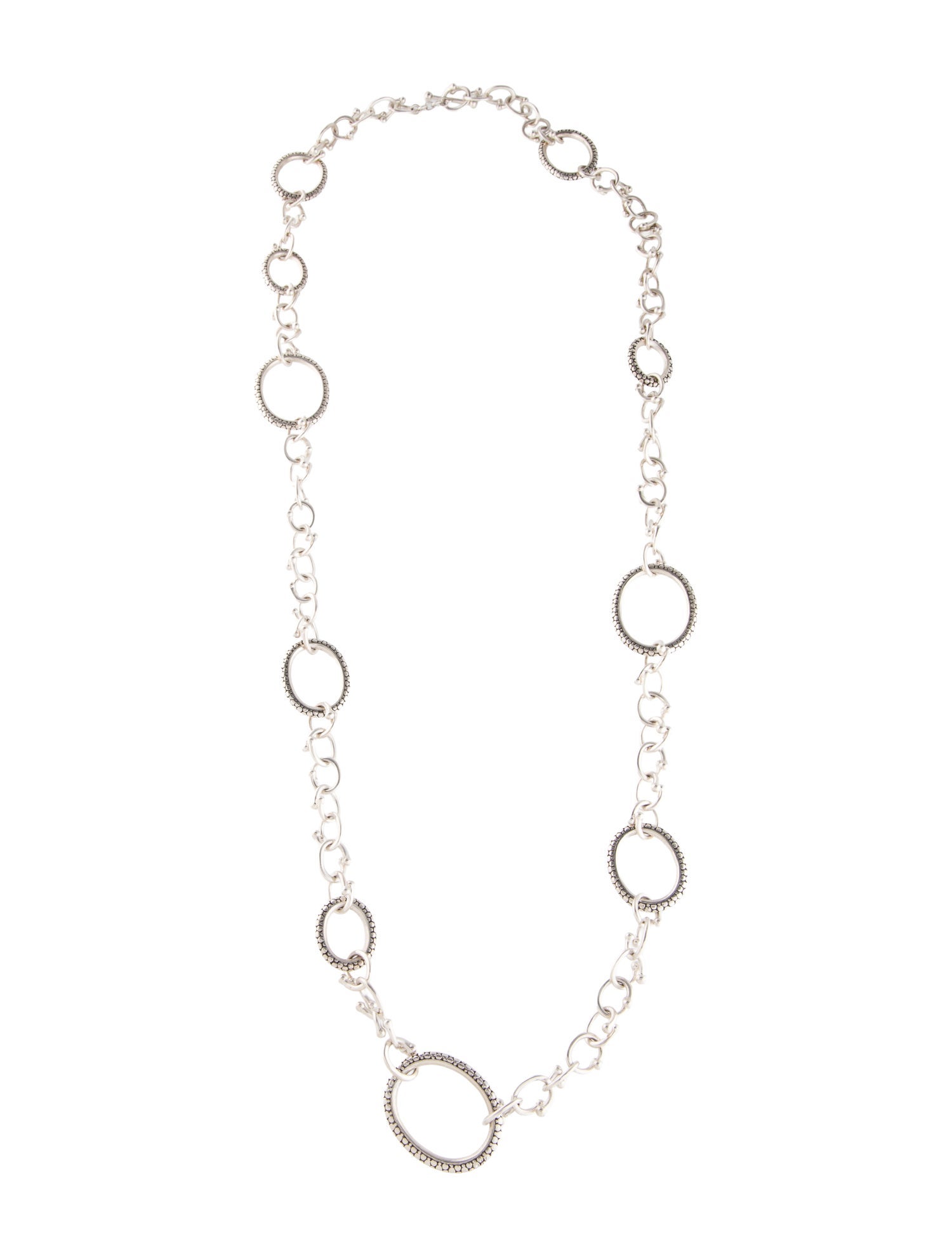 Michael Dawkins Oval Link Chain Long Necklace