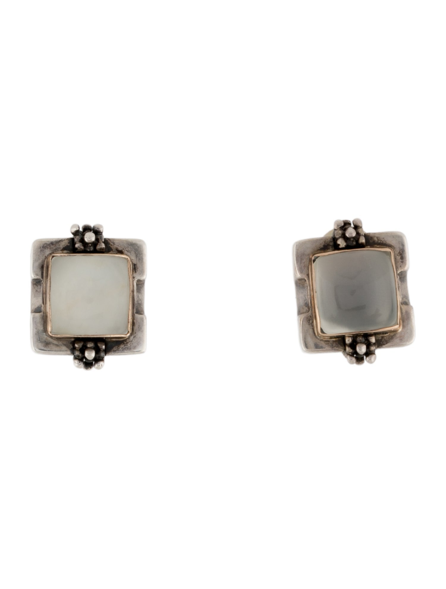 Michael Dawkins Moonstone Earclip Earrings