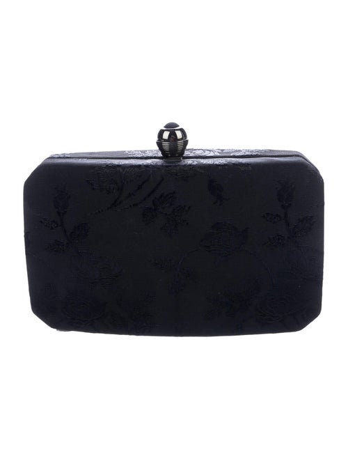 Rodo Floral Box Clutch Black
