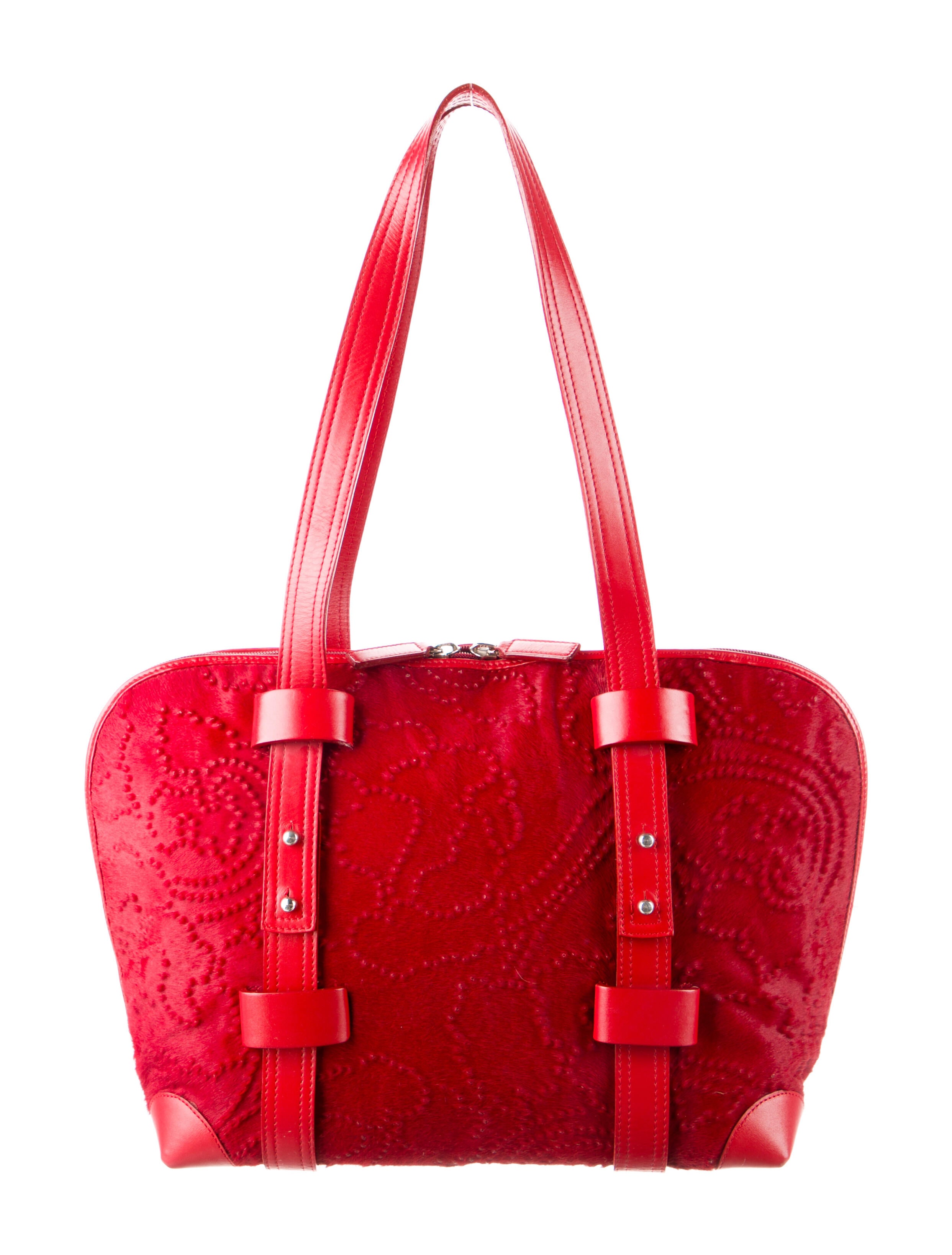 Rodo Pony Hair Shoulder Bag Red Shoulder Bags, Handbags W8R21648