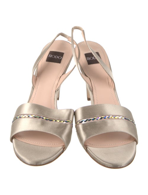 Rodo Satin Slingback Sandals
