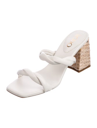 Rodo Leather Braided Accents Slides