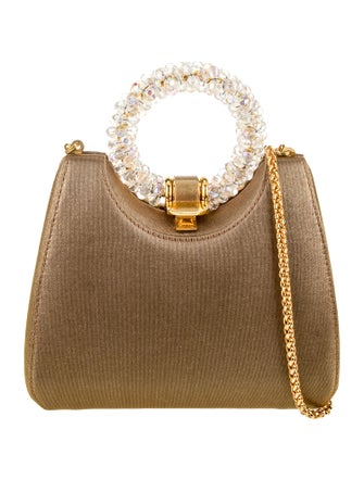 Rodo Satin Top Handle Bag