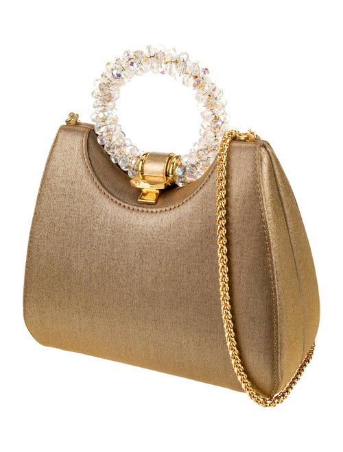 Rodo Satin Top Handle Bag