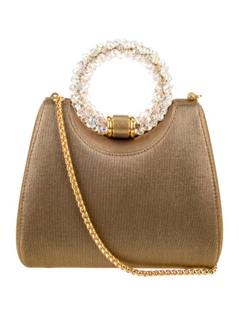 Rodo Satin Top Handle Bag