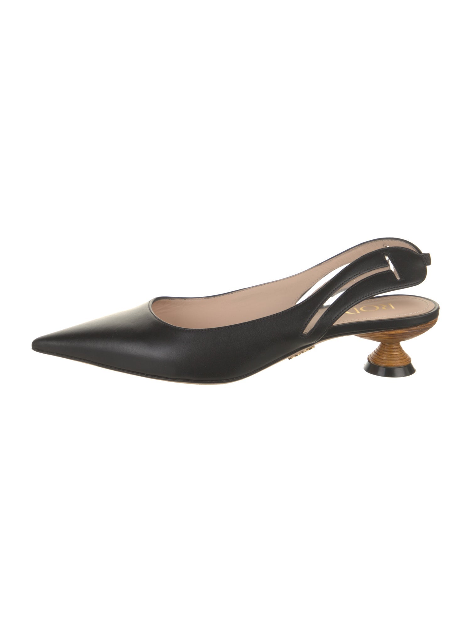 Rodo Leather Slingback Pumps