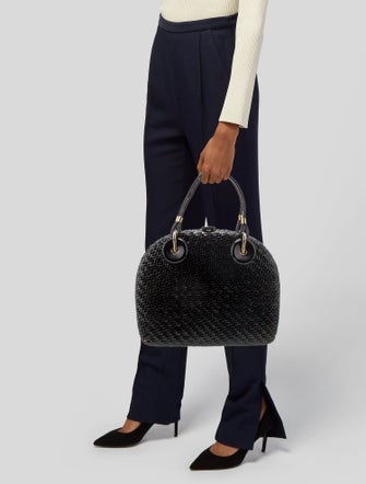 Rodo Raffia Top Handle Bag