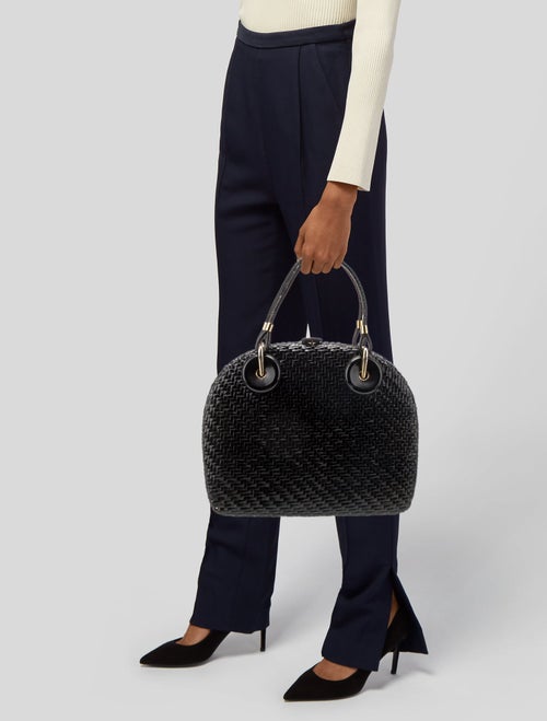 Rodo Raffia Top Handle Bag