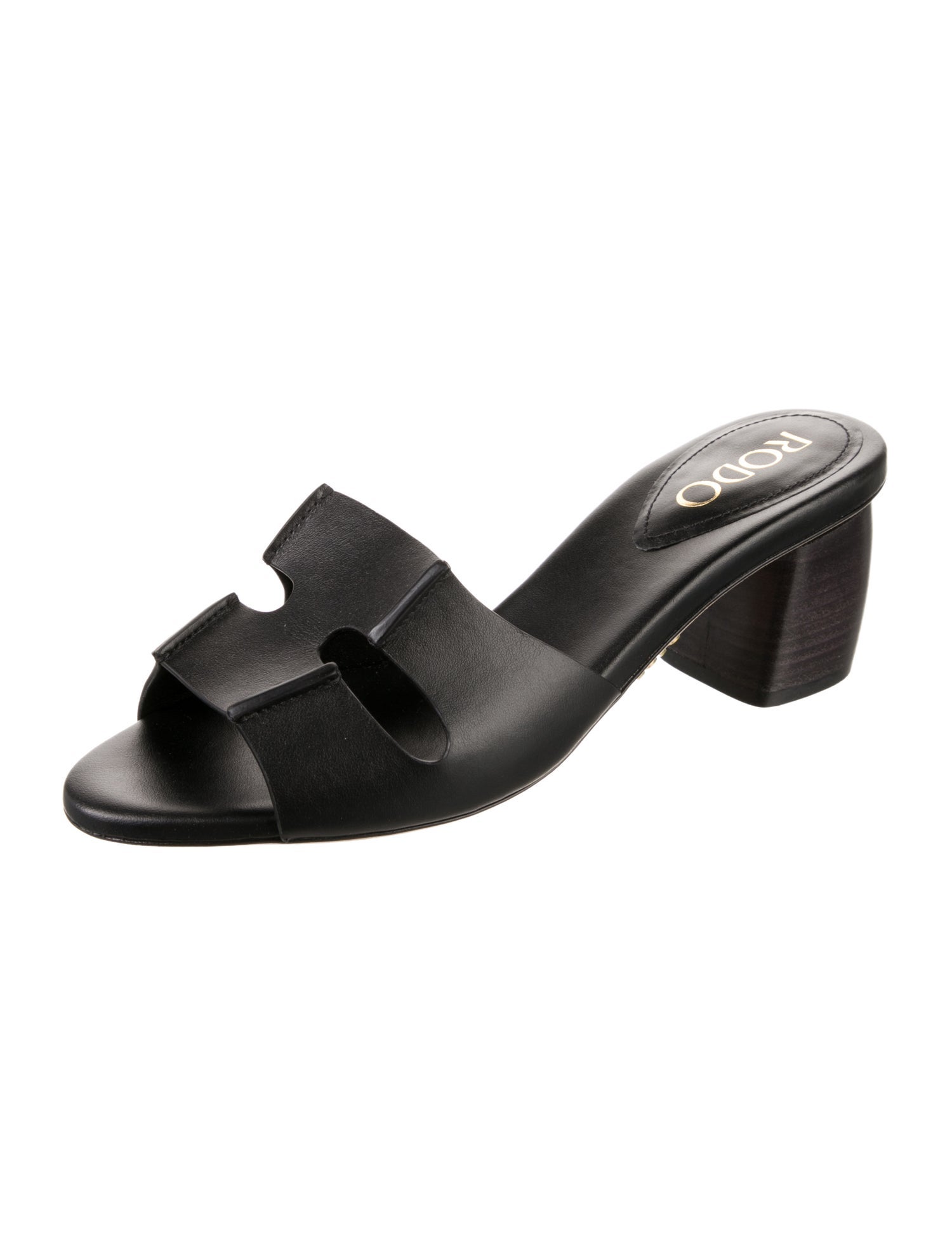Rodo Leather Bow Accents Mules