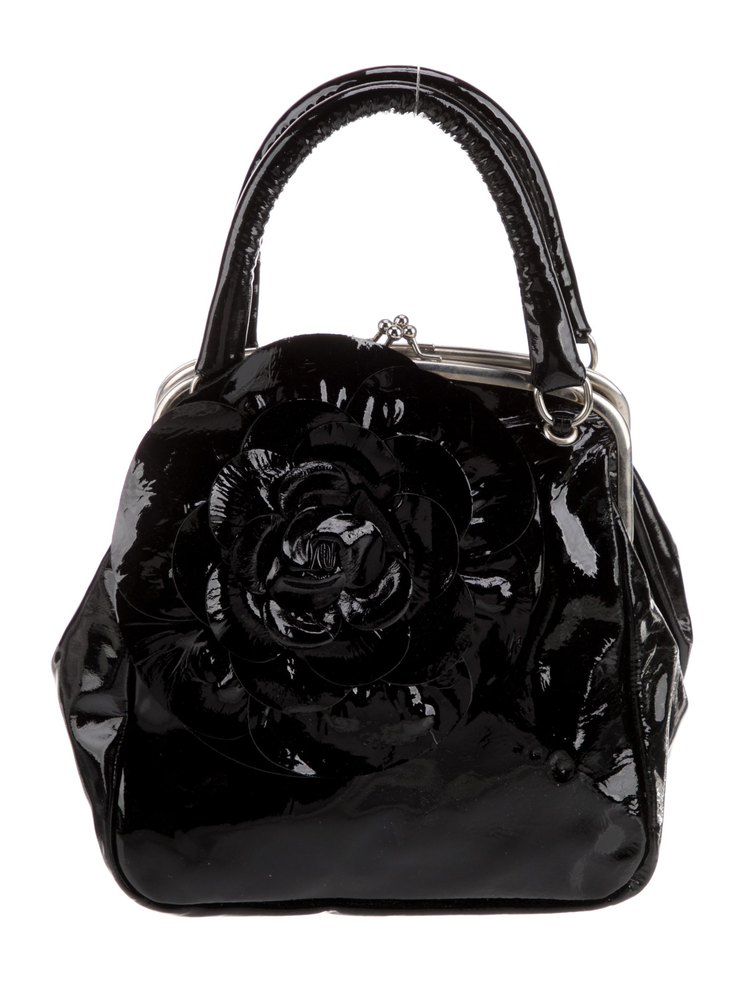 Rodo Patent Leather Top Handle Bag