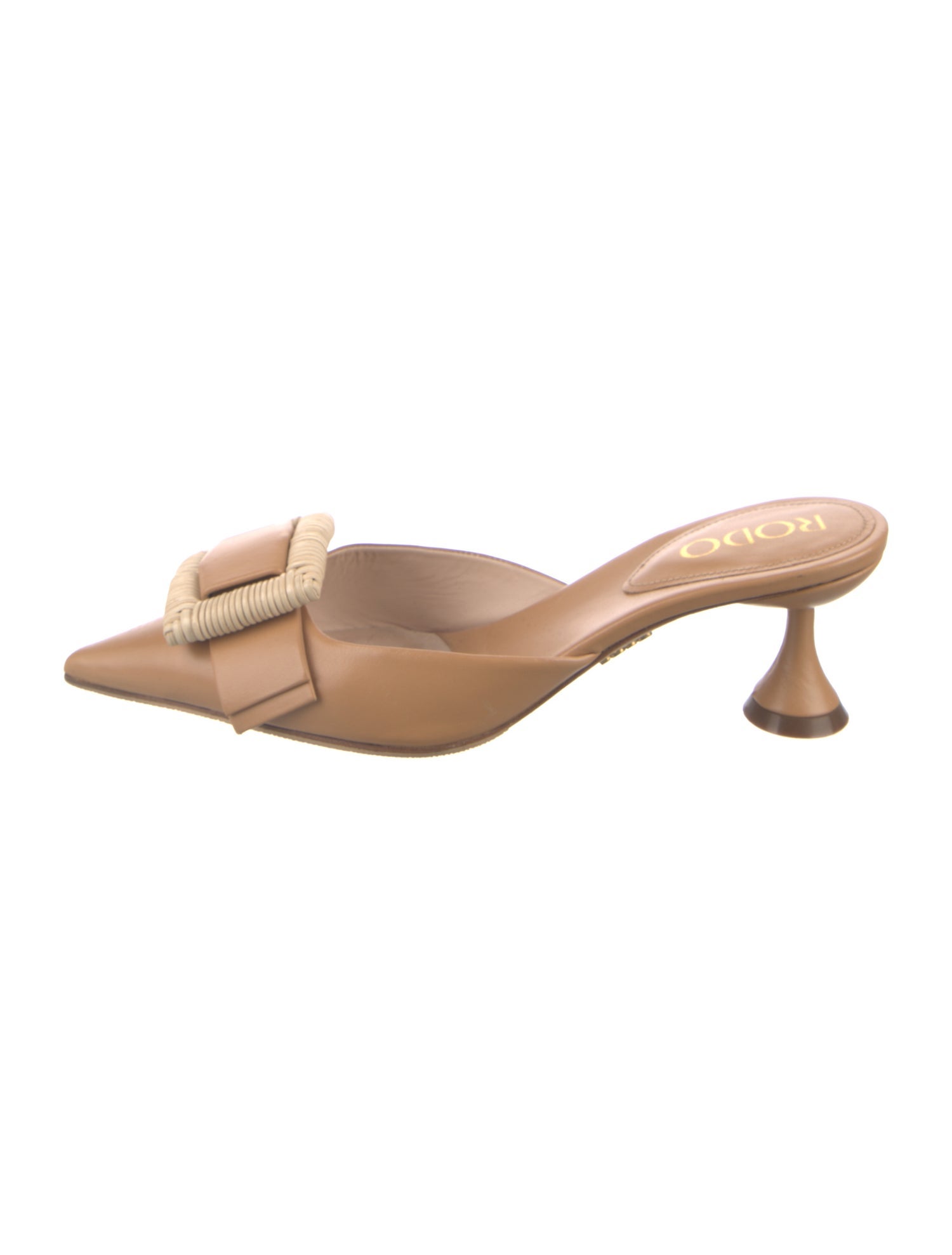 Rodo Leather Bow Accents Mules