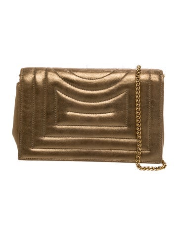 Pre-owned Rodo Leather Shoulder Bag In Gold