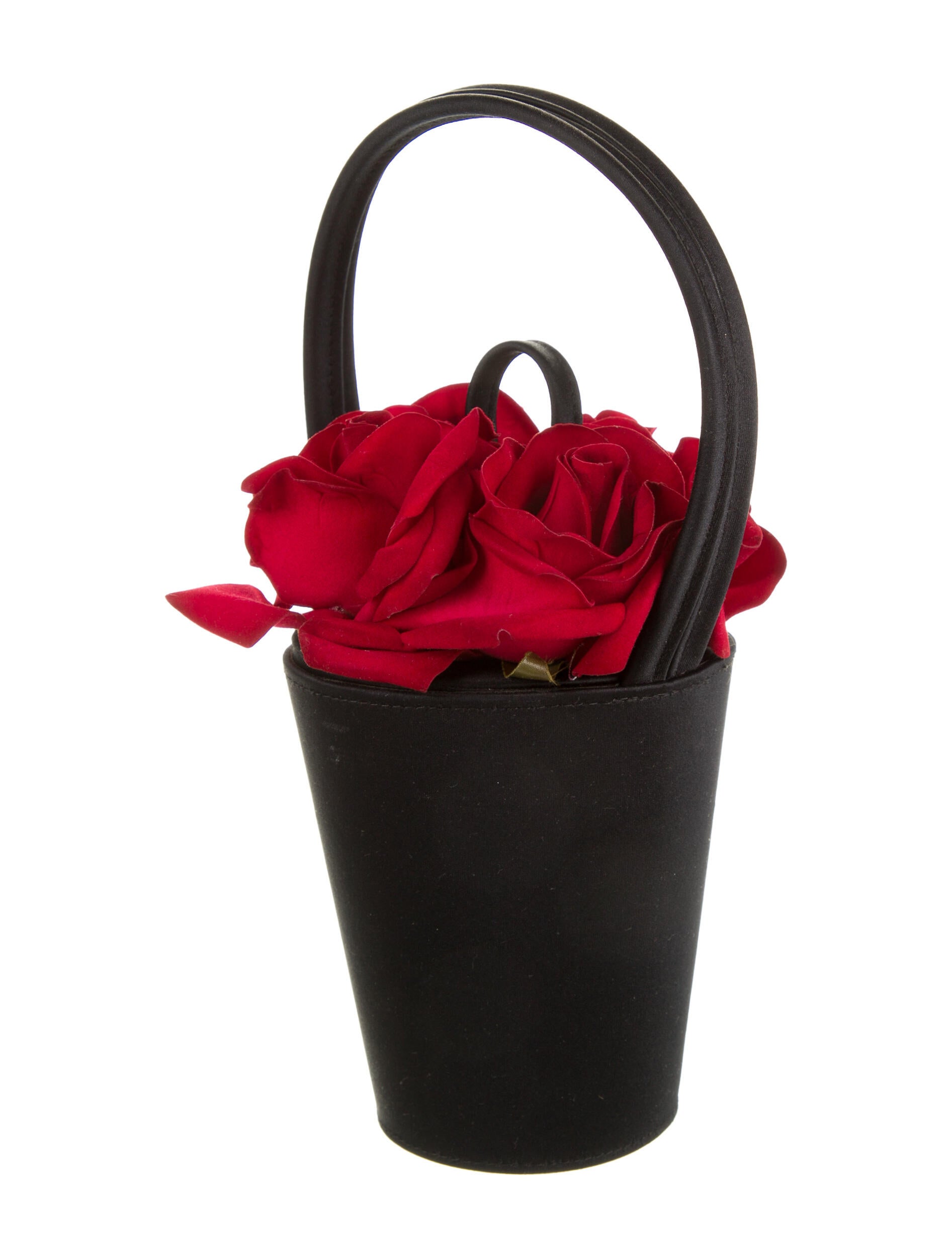 ルルギネス　LULU GUINNESS 薔薇　ローズ お花バッグ　黒 ストロー W8V20399_3_enlarged.jpg