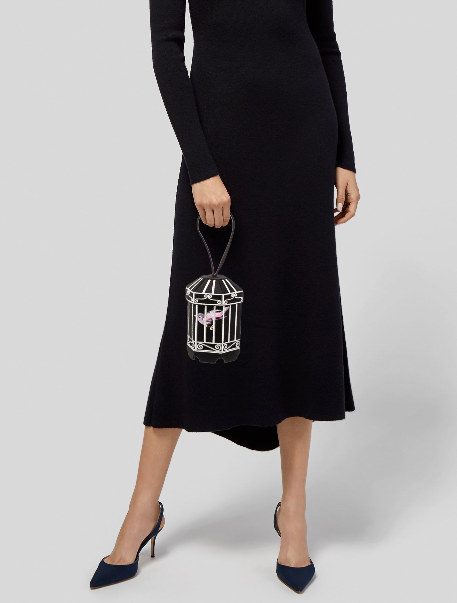 Lulu Guinness Satin Bucket Bag