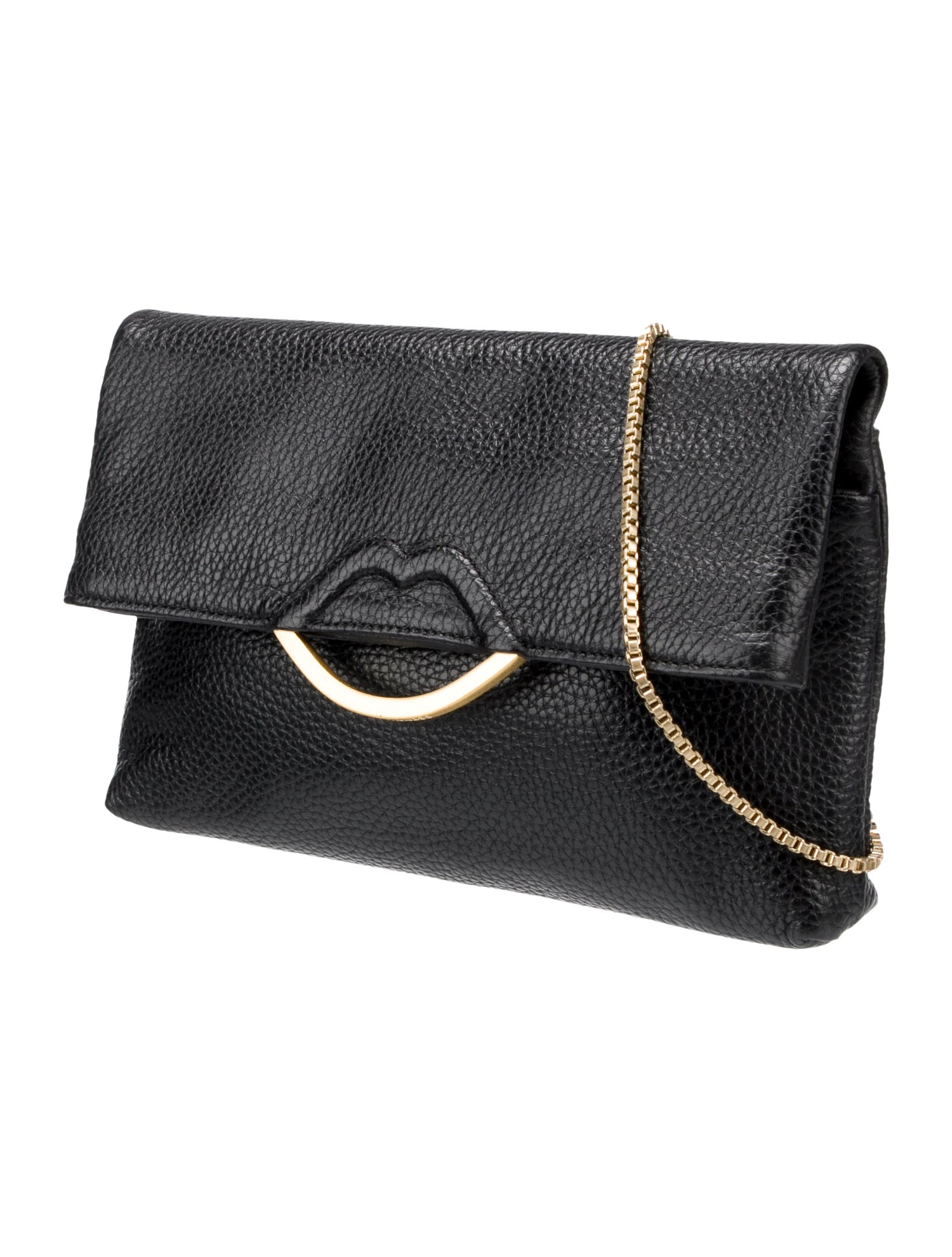 Lulu Guinness Leather Clutch