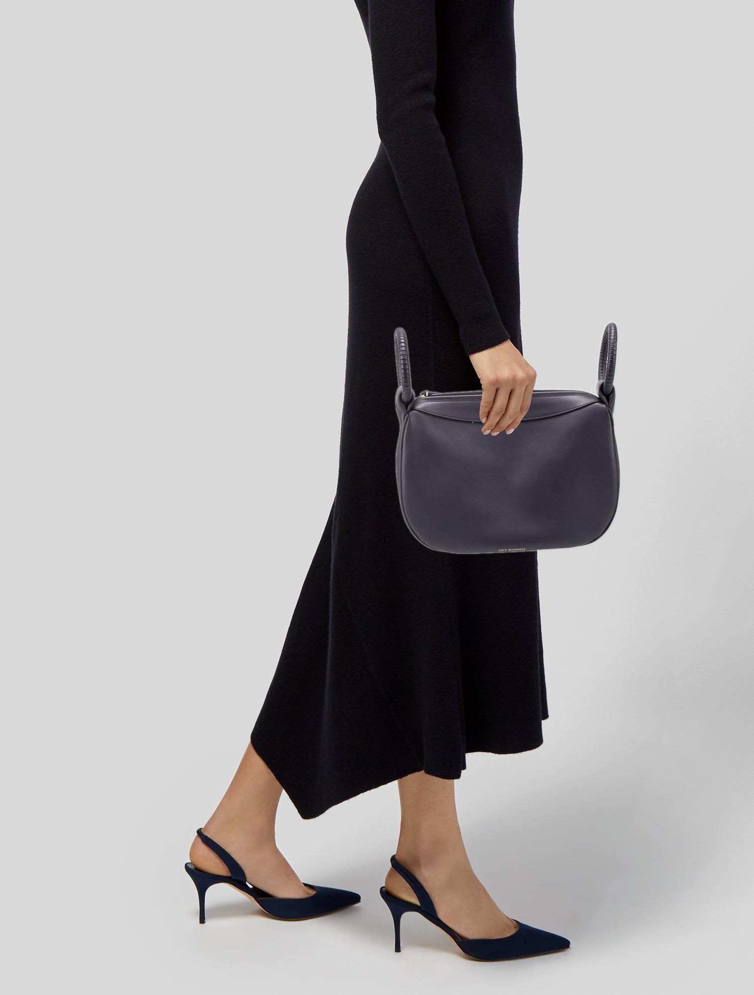 Lulu Guinness Leather Top Handle Bag